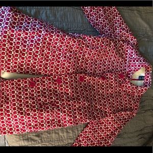 Gap Duster Red And Pink Design